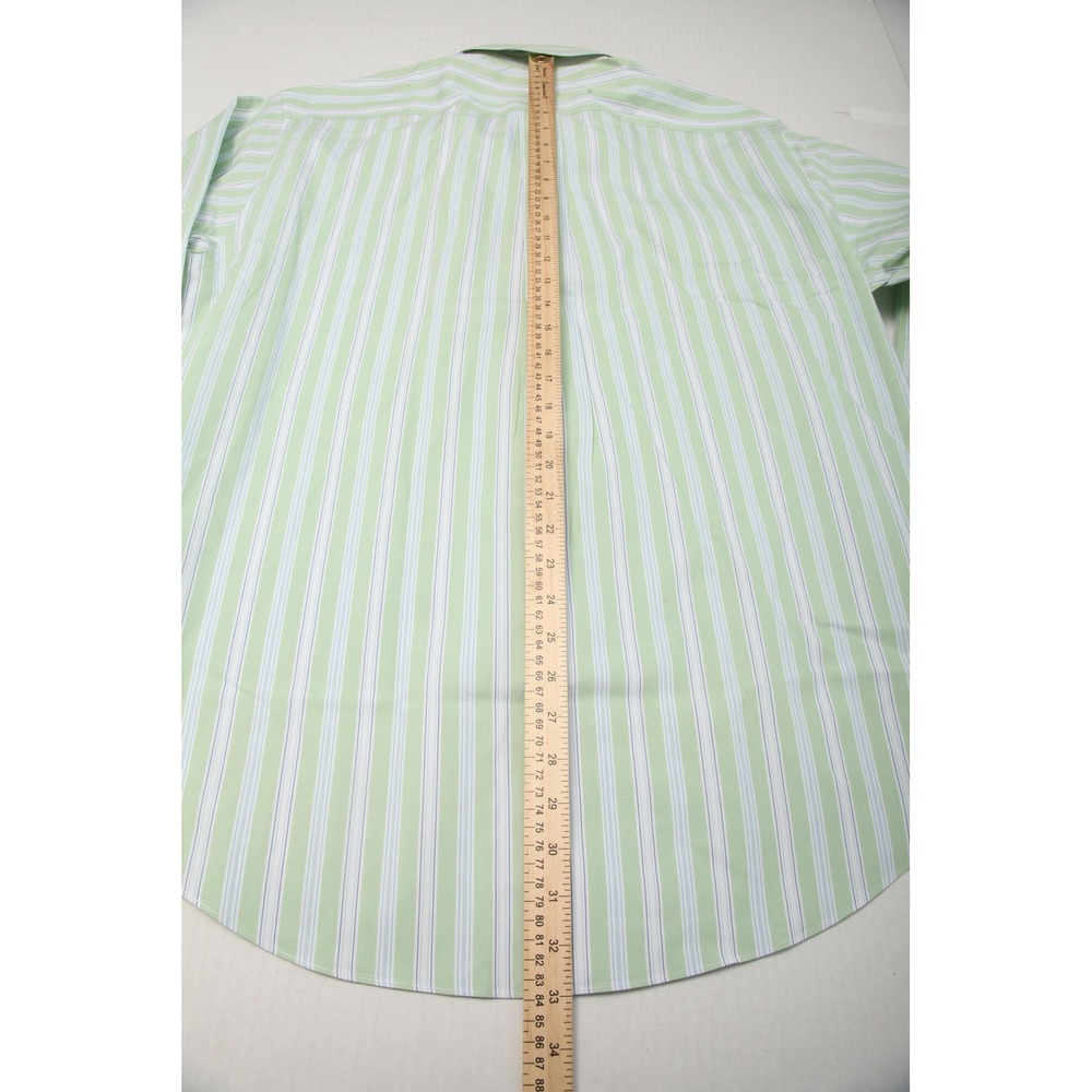 Brooks Brothers Shirt Mens Large 346 Non Iron Button Down Stripe Dress Shirt - Picture 7 of 9